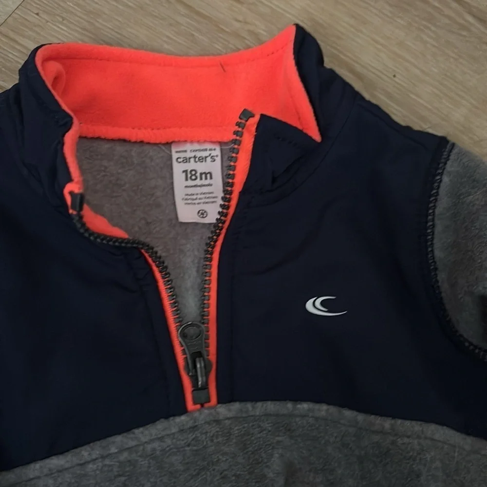 Kids Gray and Navy Pullover by Carter’s